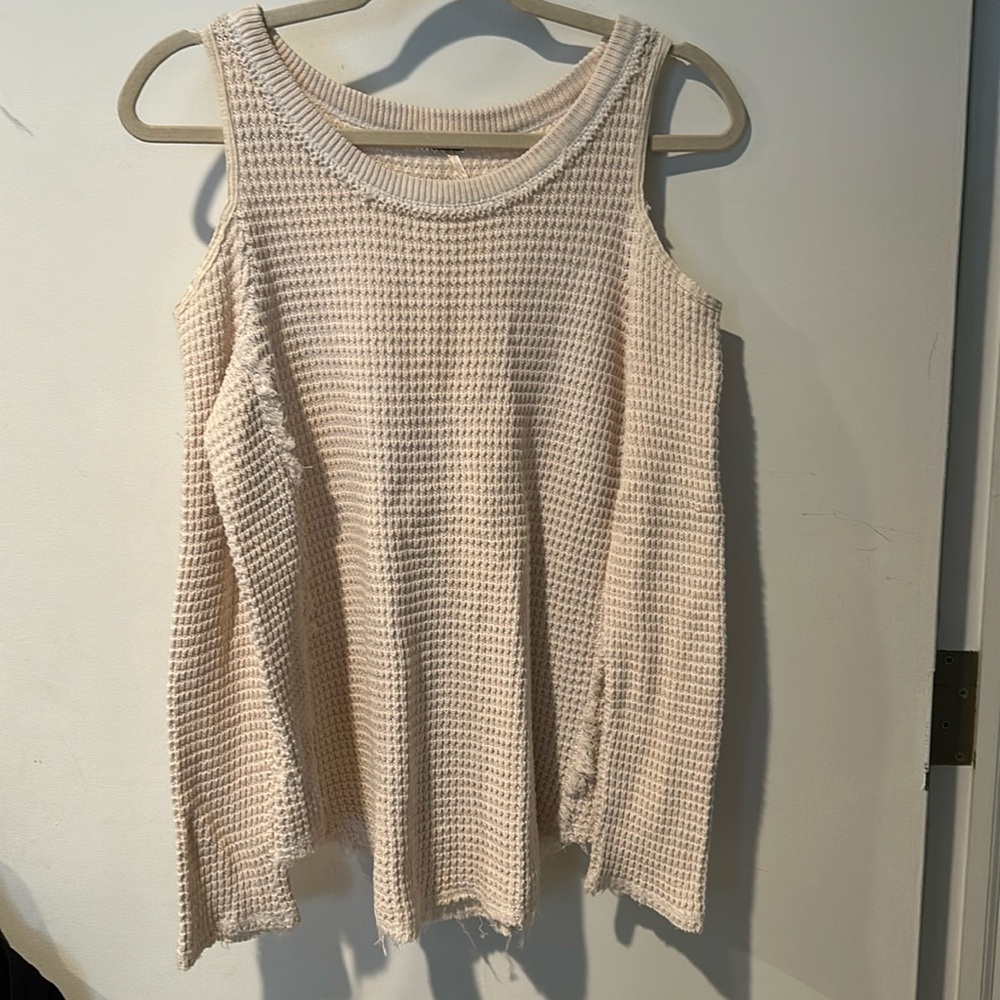 Free People Cream Top